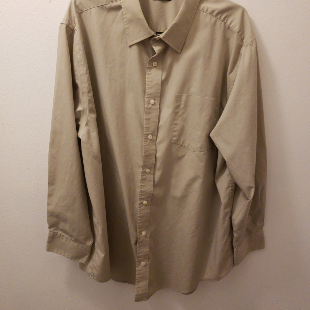 George Mens Size 2XL 50-52 Beige Shirt